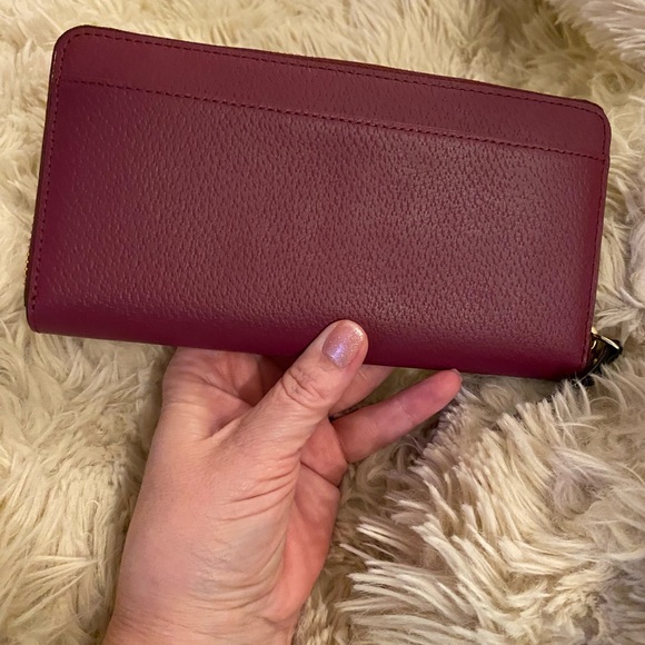 EUC! Kate Spade Deep Cranberry Red Wallet - Picture 3 of 13